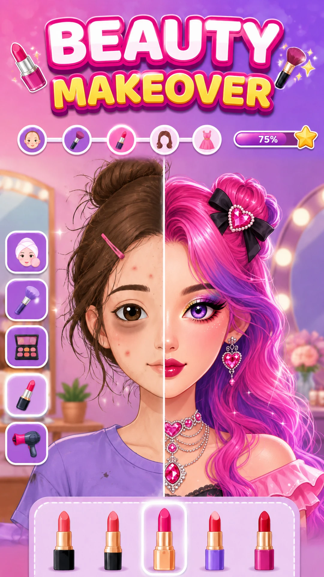 Beauty Makeup ASMR Salon screenshot